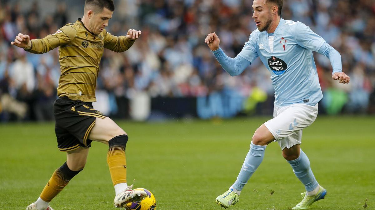 Igor Zubeldia, en el encuentro ante el Celta. / SALVADOR SAS