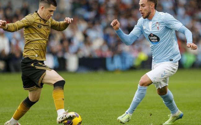 Igor Zubeldia, en el encuentro ante el Celta. / SALVADOR SAS