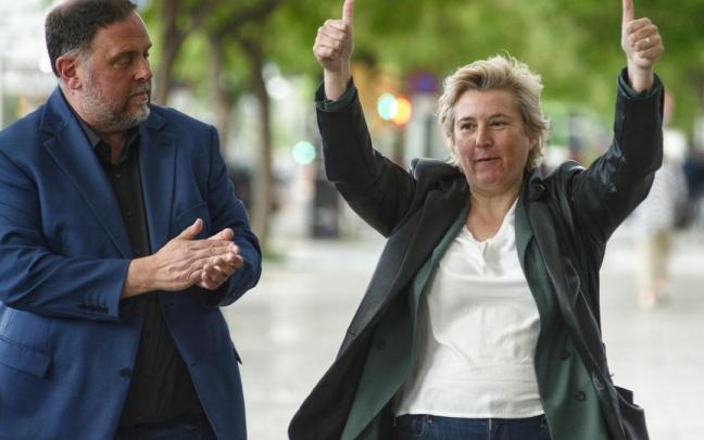 Oriol Junqueras, junto a Marta Molina. / EP Oriol Junqueras, junto a Marta Molina.