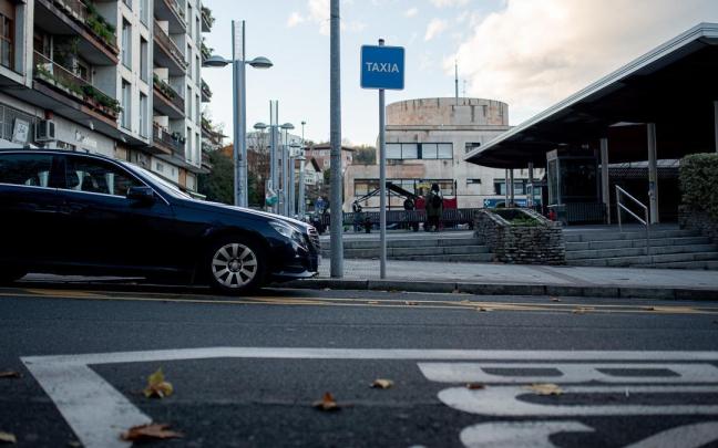 Parada de taxis de Hernani.