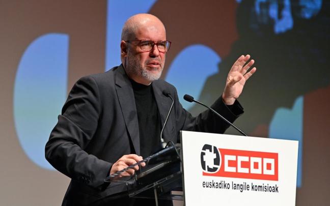 El secretario general de CCOO, Unai Sordo rechazó ayer en Euskadi la territorialización del salario mínimo interprofesional.