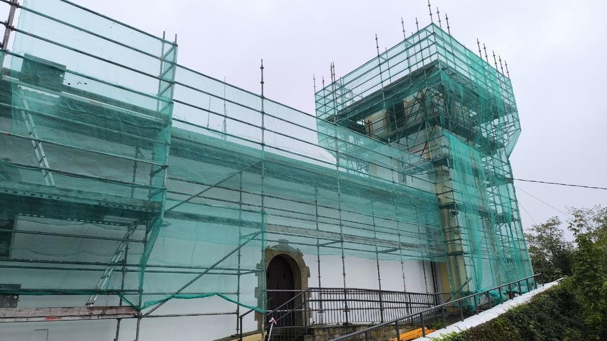 Ermita de San Marcial en obras