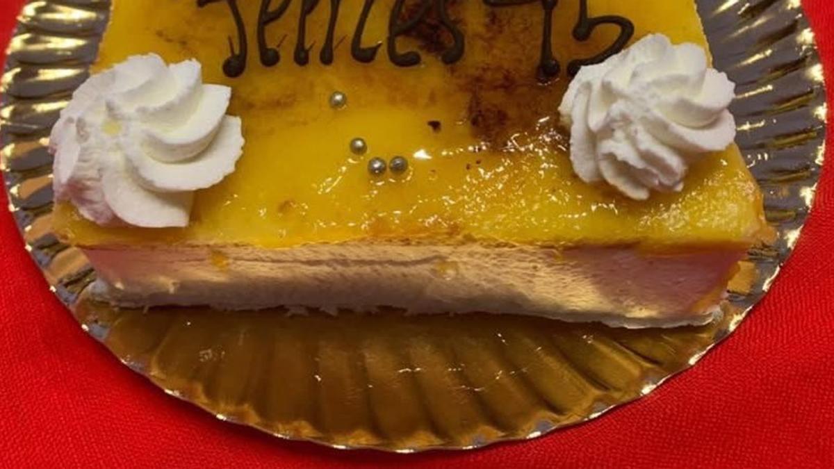 Una parte de la tarta.