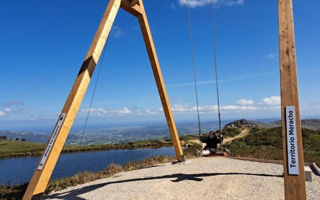 Un columpio con vistas.