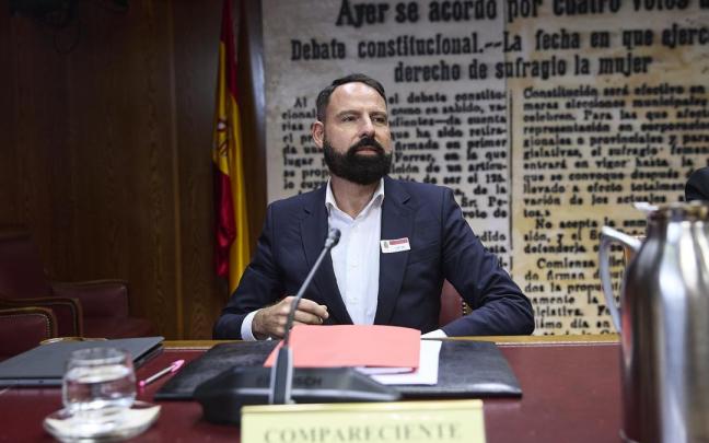El presidente de Enusa, Mariano Moreno Pavón, comparece en la comisión de investigación sobre el ‘caso Koldo’