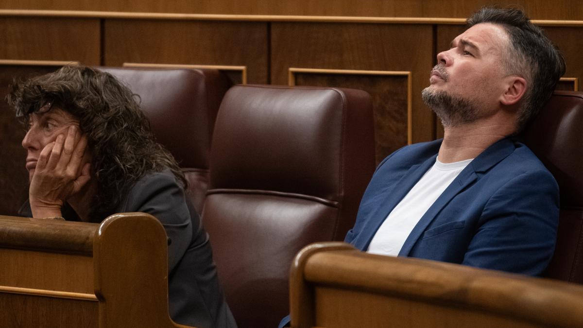 El portavoz de ERC en el Congreso, Gabriel Rufián.