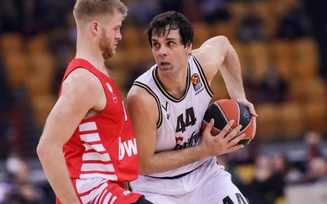 Teodosic, durante un partido de esta temporada frente al Olympiacos.