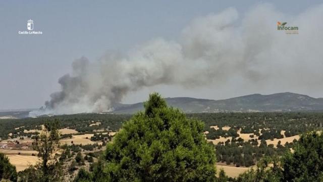 Incendio en Selas (Guadalajara).