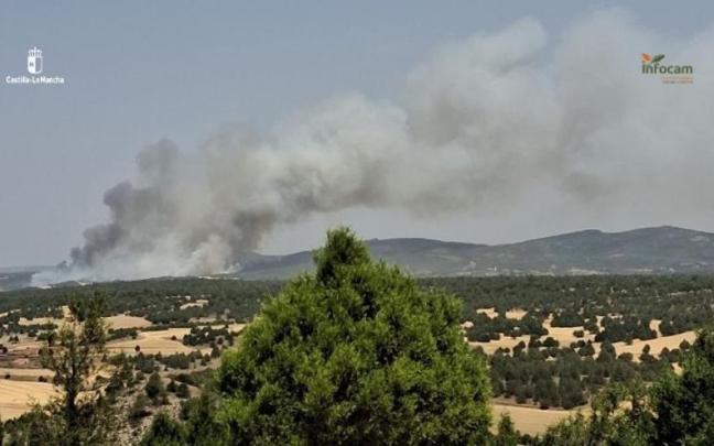Incendio en Selas (Guadalajara).