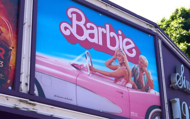 Imagen de la película 'Barbie' en un cine de EEUU. Imagen de la película 'Barbie' en un cine de EEUU.