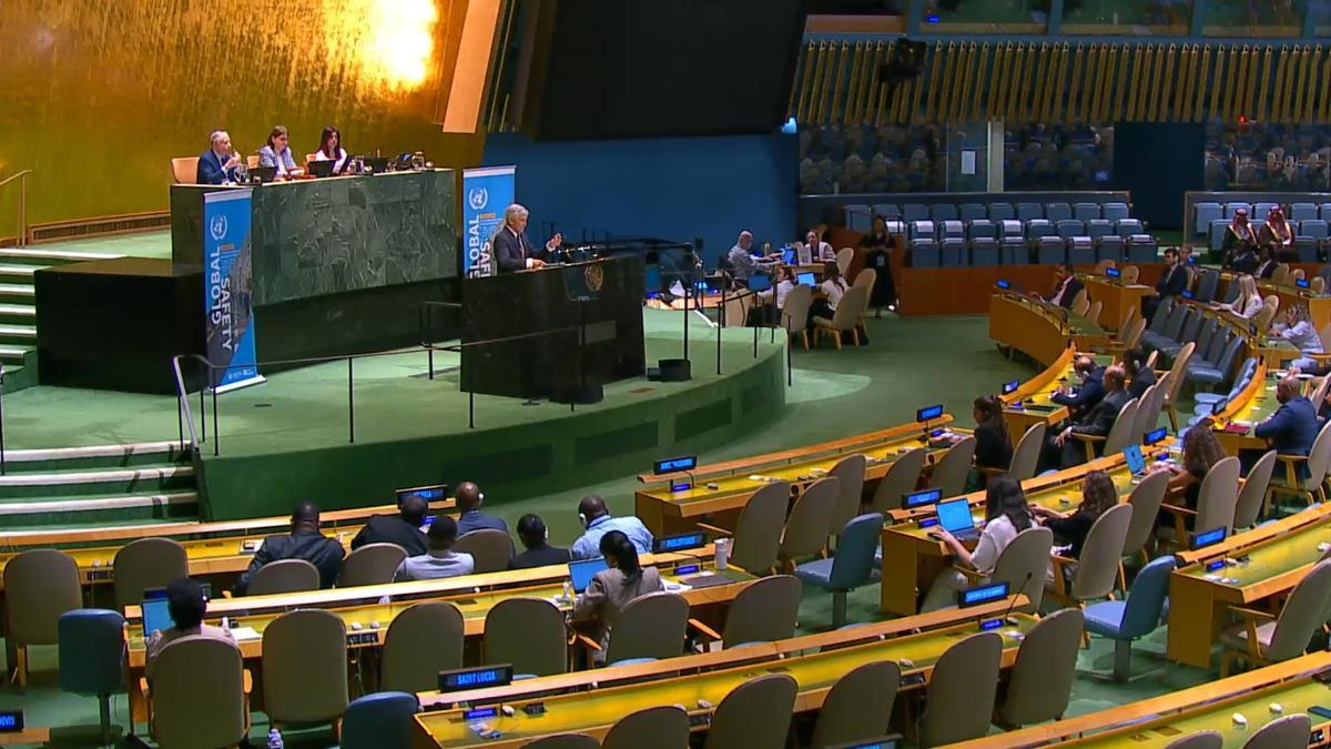 El ministro del Interior, Fernando Grande Marlaska, ante las Naciones Unidas.