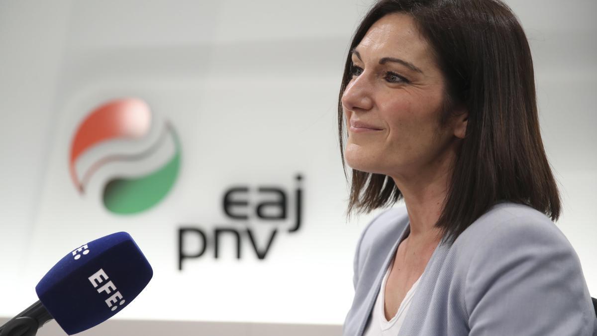 La cabeza de lista del PNV a las elecciones europeas, Oihane Agirregoitia.