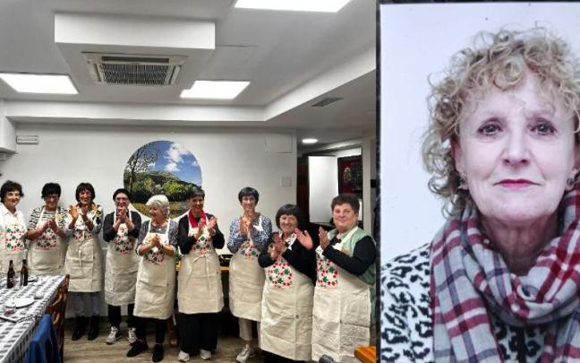 Representantes de Tril Emakume Taldea (izquierda) y Begoña Eraña.