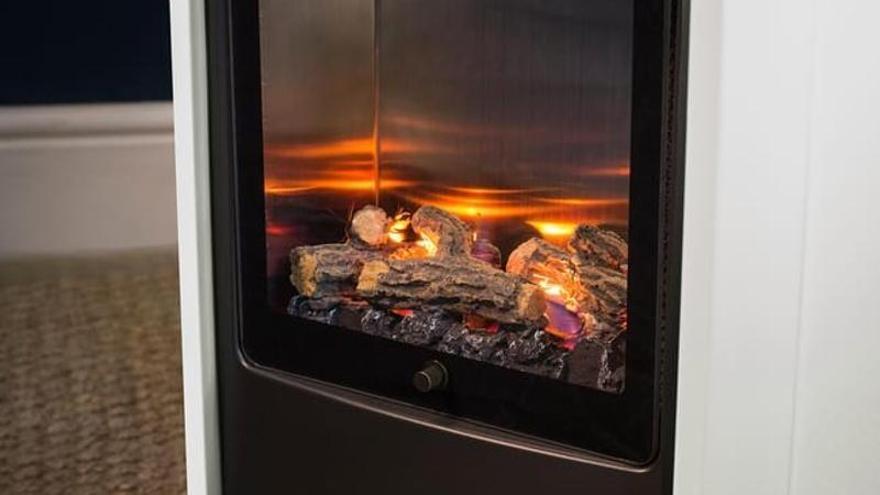 Estufa gas decorativa Manhattan blanca