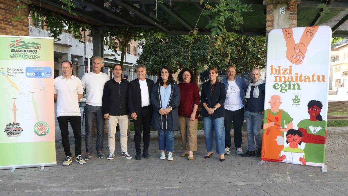 Participante en la presentación del circuito Euskadiko Krossak en Elgoibar