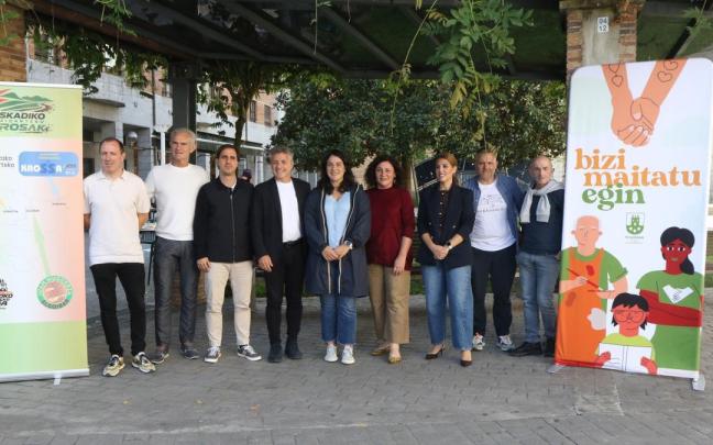 Participante en la presentación del circuito Euskadiko Krossak en Elgoibar