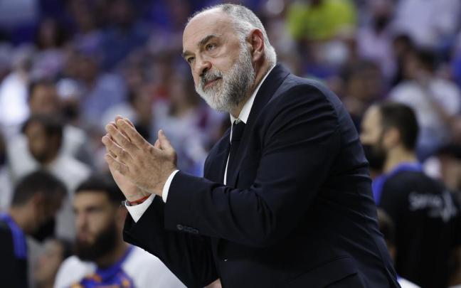 Pablo Laso, durante su periplo en el Real Madrid.
