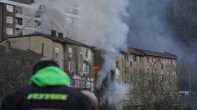 Imagen de archivo del incendio en Kareaga Goikoa de enero de 2025