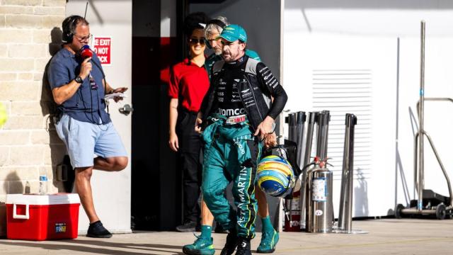 Fernando Alonso, en el marco del Gran Premio de los Estados Unidos.