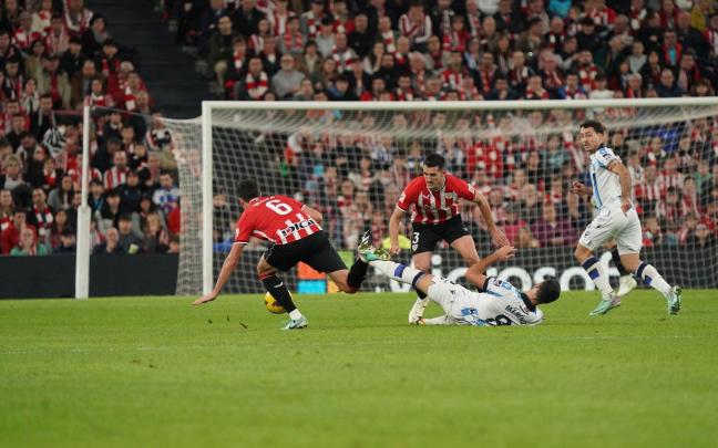 Pasaje del Athletic-Real celebrado recientemente en San Mamés