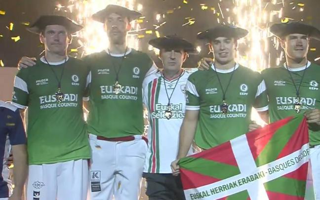 Euskal Selekzioa, ganadora de la Liga de Naciones de Pelota. / EiTB Euskal Selekzioa, ganadora de la Liga de Naciones de Pelota.