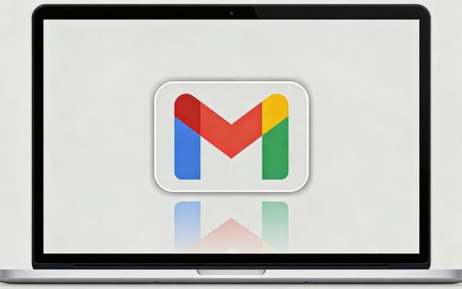 El logotipo de Gmail, en una pantalla de ordenador.