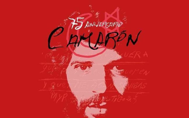 Cartel del concierto por el 75 aniversario de Camarón.