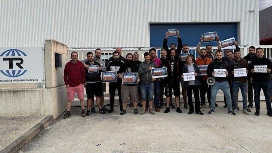 Imagen de la huelga en Tubos Reunidos Premium Threads.