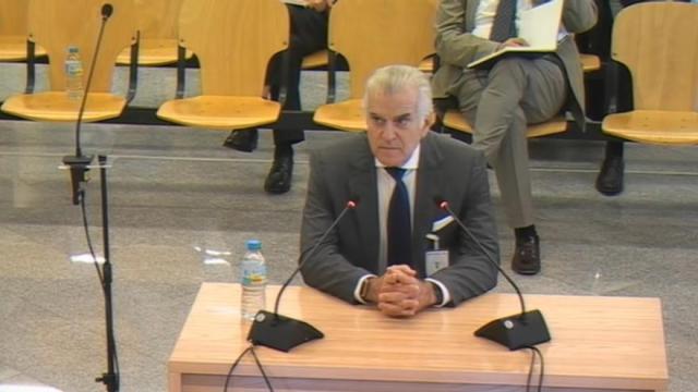 El extesorero del PP Luis Bárcenas en la Audiencia Nacional.
