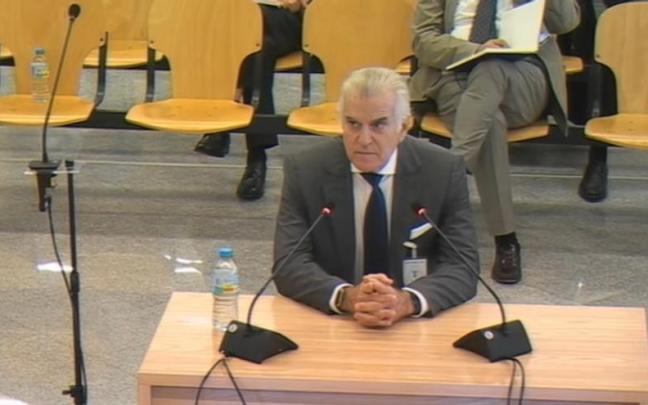 El extesorero del PP Luis Bárcenas en la Audiencia Nacional.