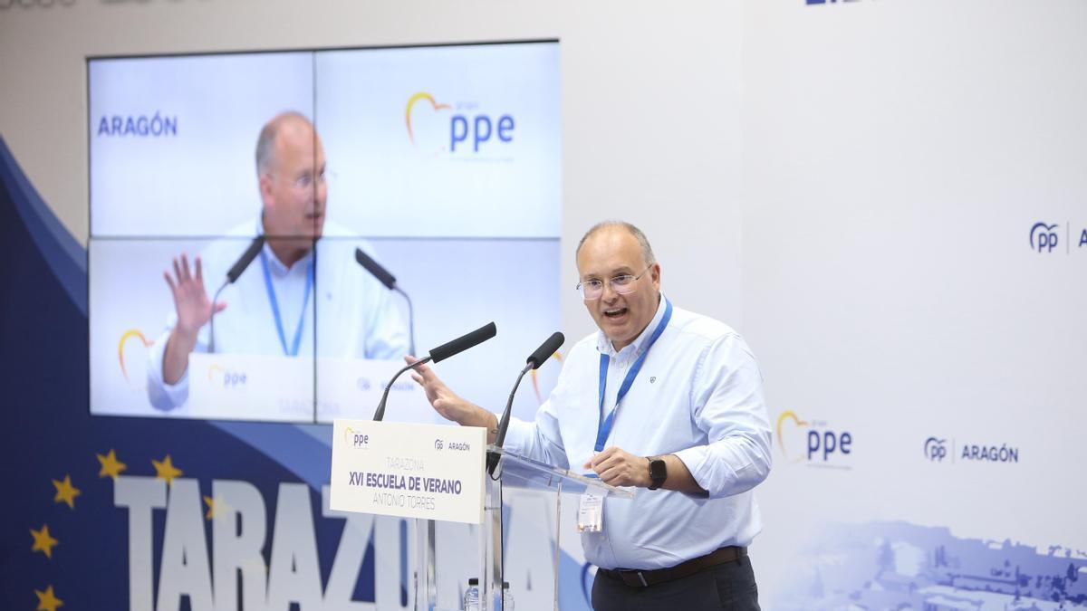 El secretario general del PP Aragón, Miguel Tellado
