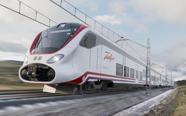 Imagen de un tren de Talgo.