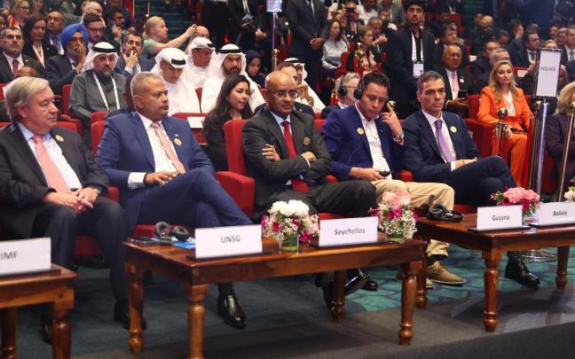 Pedro Sánchez, durante la IV Cumbre de Impacto de la Inteligencia Artificial