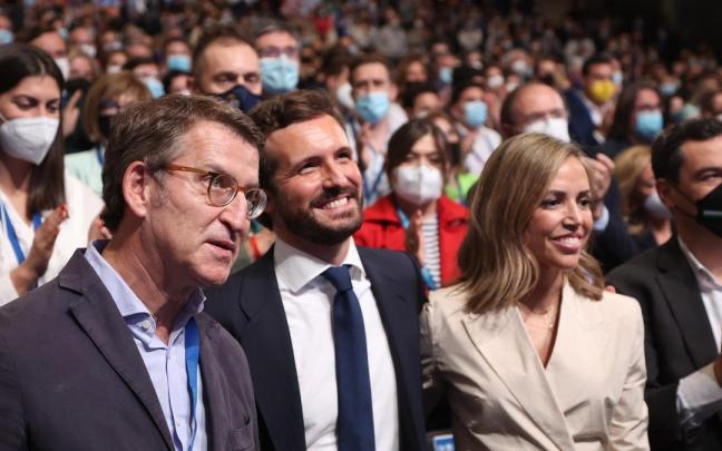 Feijóo y Casado, en una imagen de archivo. Feijóo y Casado, en una imagen de archivo.