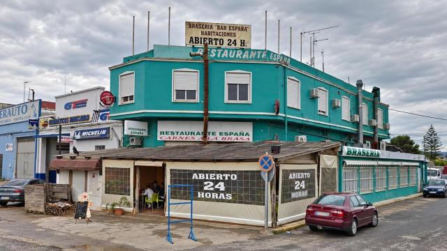 Fachada del antiguo Bar España, en Benicarló (Castellón), que dio nombre al bulo sobre una falsa trama de pederastia.