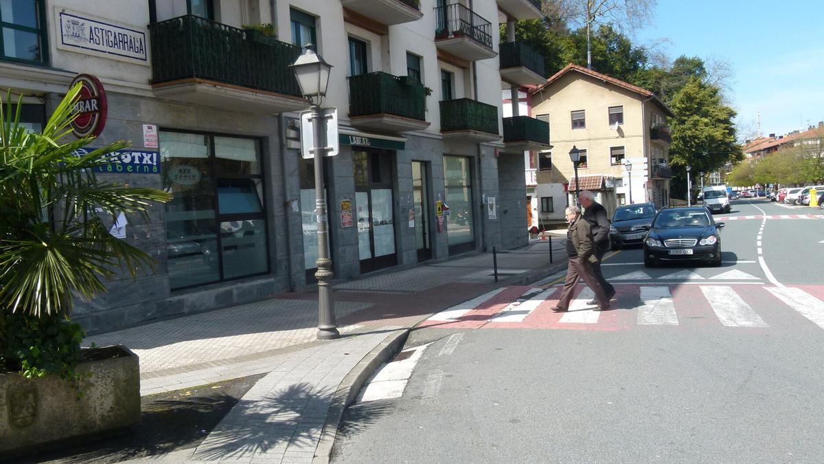 Pelotari Kalea, vía en la que se construirá la primera fase.