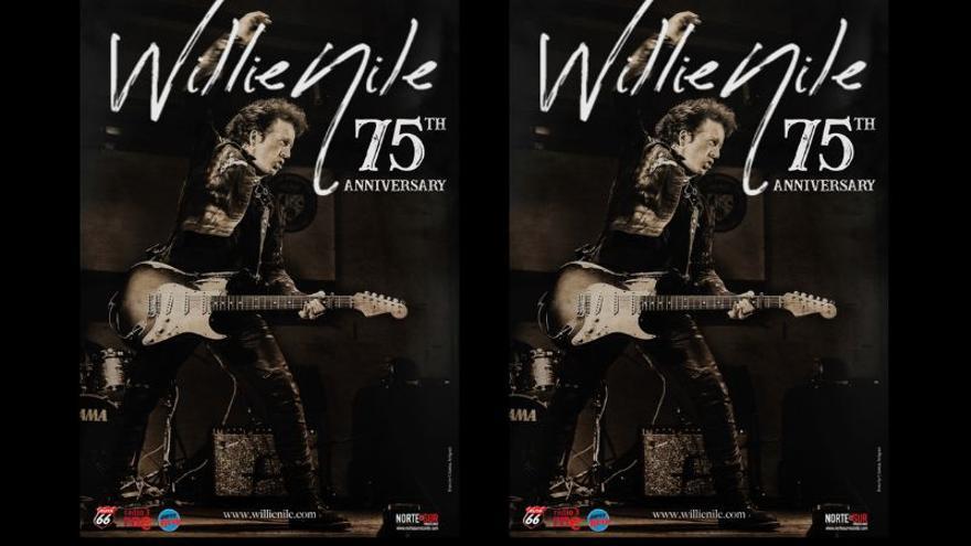 Cartel del concierto de Willie Nile en el Antzoki.