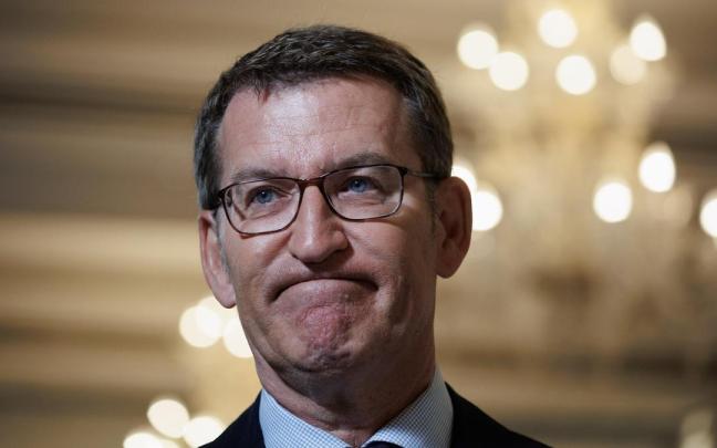 Feijóo, ayer en Madrid.