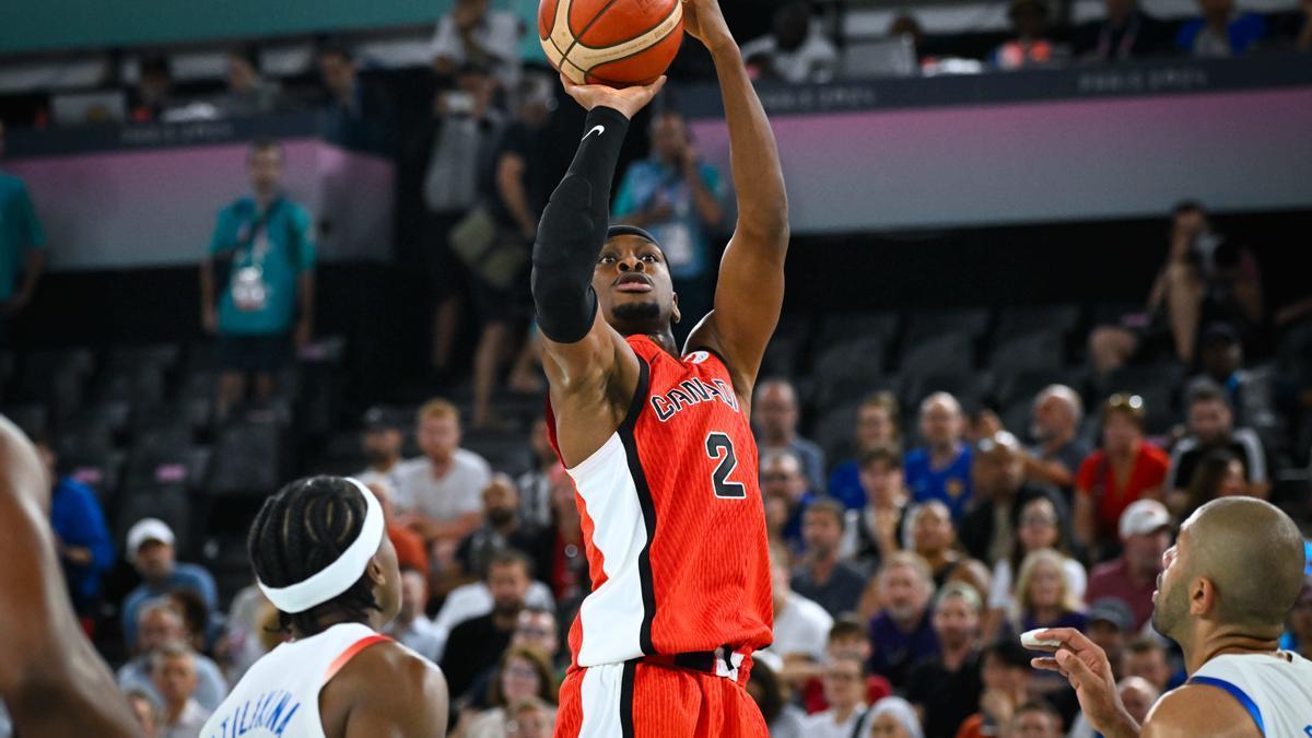 Shai Gilgeous-Alexander en los Juegos Olímpicos de 2024.