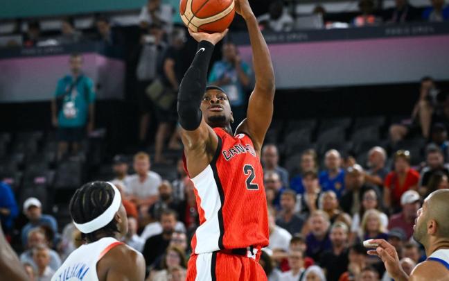 Shai Gilgeous-Alexander en los Juegos Olímpicos de 2024.