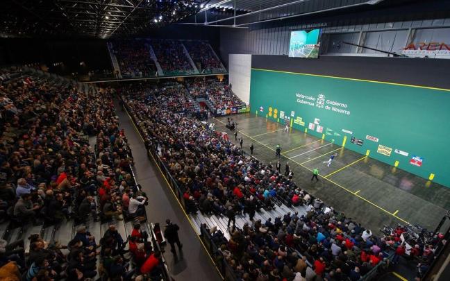 Vista general del frontón Navarra Arena. / Iñaki Porto Vista general del frontón Navarra Arena.