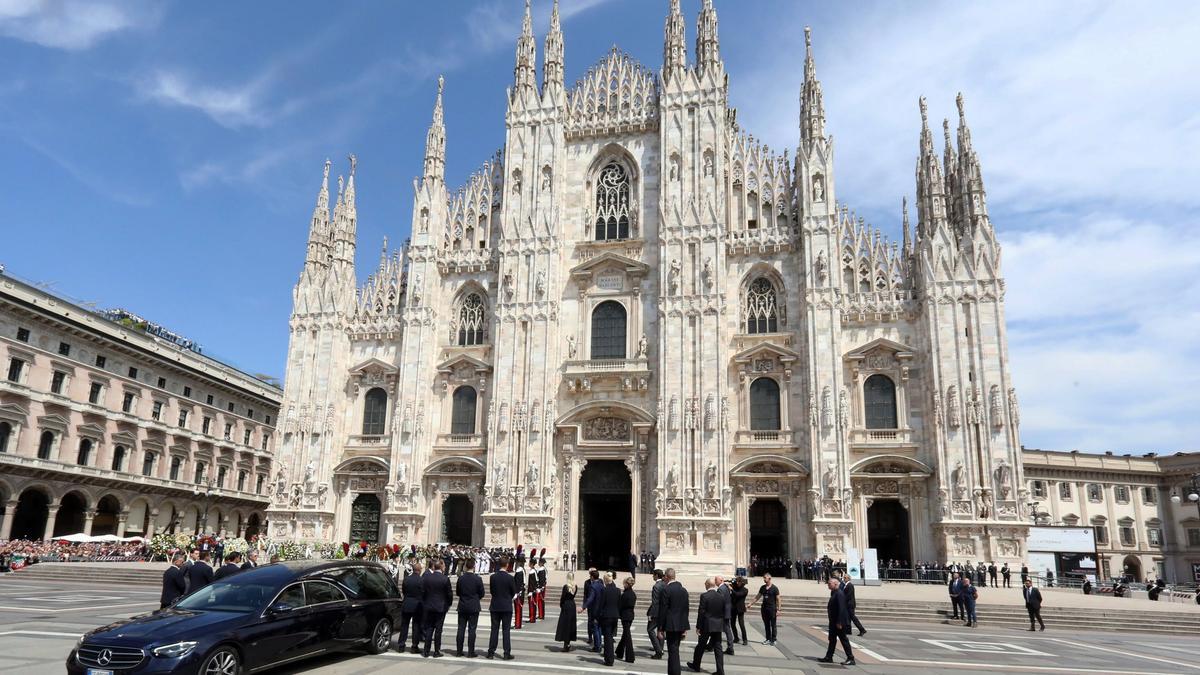 Funeral de Estado a Silvio Berlusconi desde la catedral de Milán