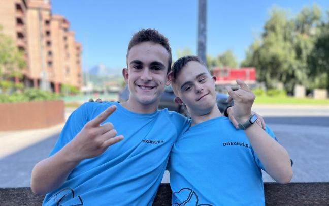 Luken Usabiaga y Hodei Barandiaran, usuarios de Bakuntza.