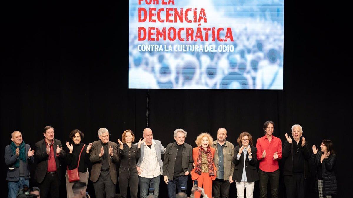 El acto 'Por la decencia democrática', celebrado este domingo