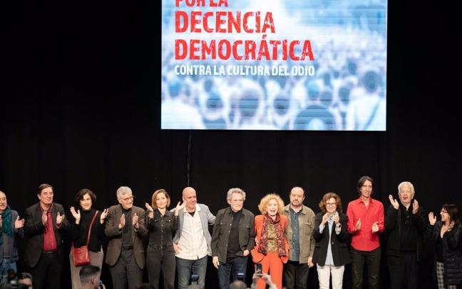 El acto 'Por la decencia democrática', celebrado este domingo