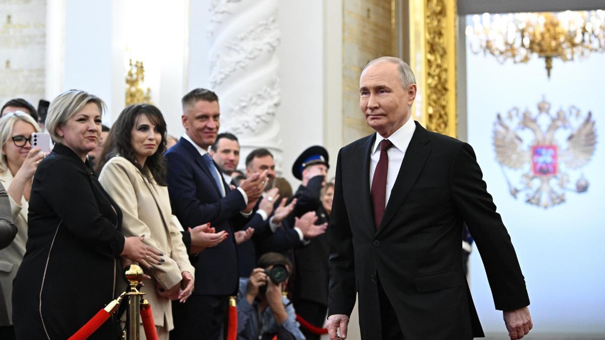 Ceremonia de investidura de Putin como presidente en el Kremlin para un quinto mandato