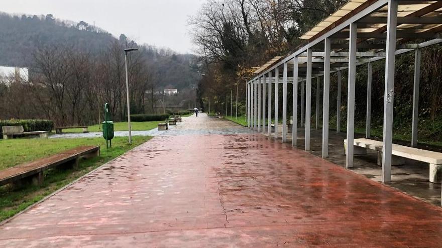 El tramo de bidegorri que está ejecutando Etxebarri comienza en el parque Legizamon