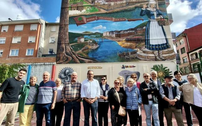 El mural se inauguró el viernes