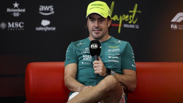 Fernando Alonso, en el marco del Gran Premio de Hungría.