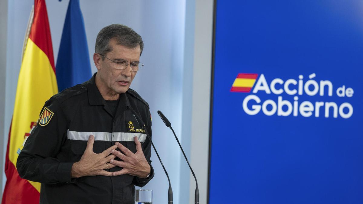 El general jefe de la UME hace balance de la catástrofe en Valencia.